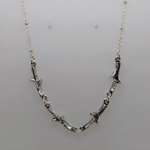 Sterling Silver Twig Necklace/Chain